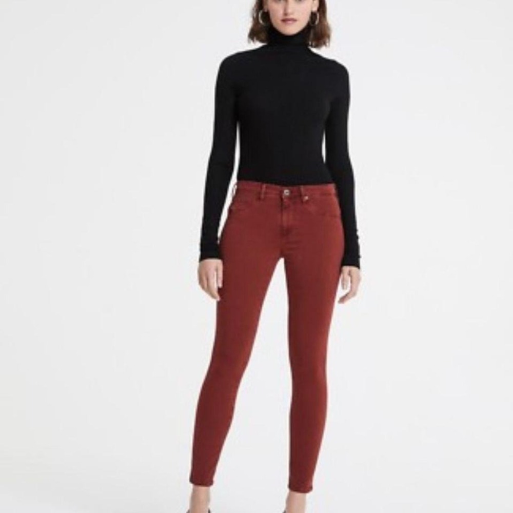 AG Jean Ankle Leggings in Rich Crimson / Size 27 / NWT
